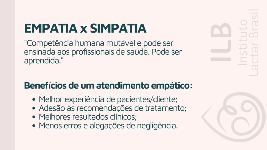 Empatia x Simpatia no aconselhamento a amamentação